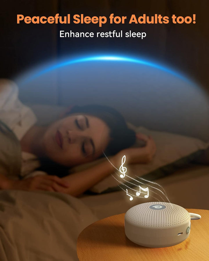Dreamegg White Noise Machine - D11Max Einschlafhilfe Babys Erwachsene, Portable White Noise Machine