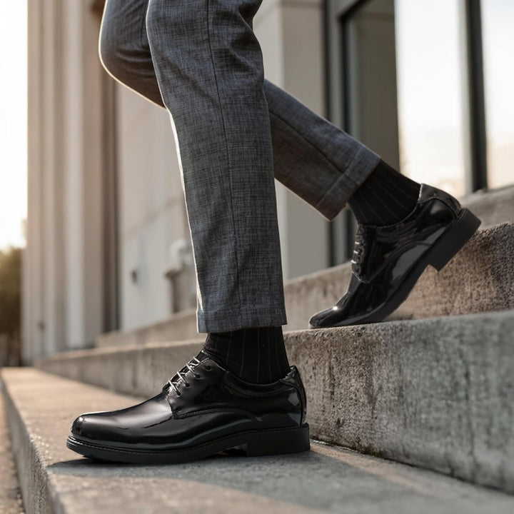 Bruno Marc Herren Anzugschuhe Männer Business Schnürer Derby ins Büro 39 EU Schwarz Pat, 39 EU Schwa