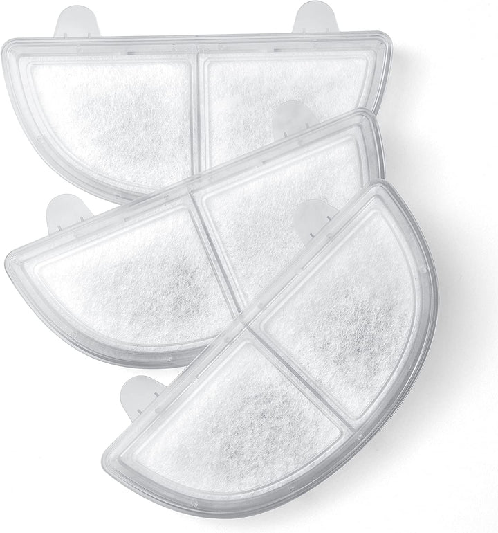 HomeRunPet Trinkbrunnen Filter, 3 STK. Ersatzfilter für Trinkbrunnen für Katzen und Hunde, Weiss Fil