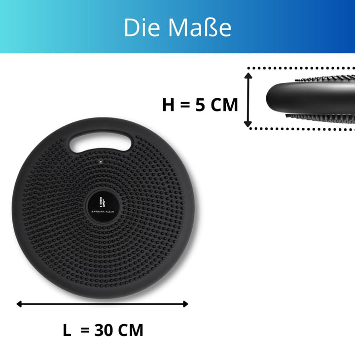 BK 2.0 Balance Cushion für Stabilität und Koordination by Barbara Klein mit Griff für einen gesunden