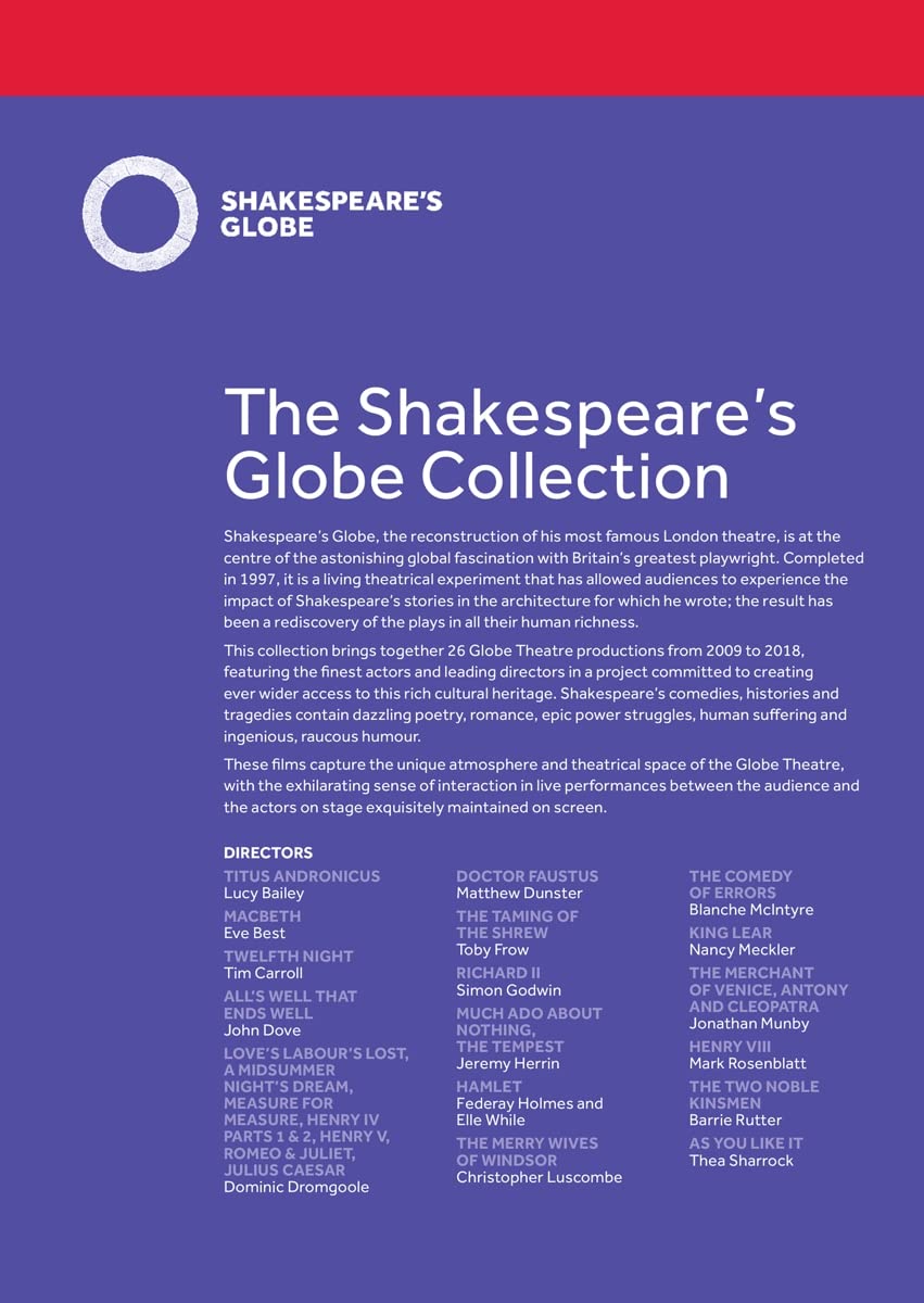 The Shakespeare'S Globe Collection, DVD