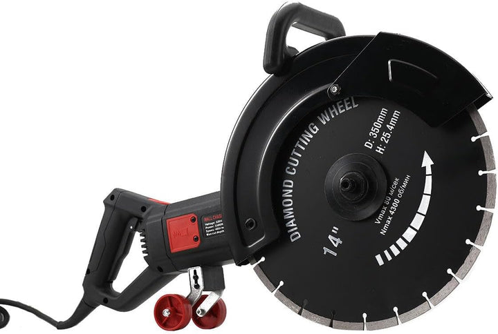 YILIKISS Elektrische Mauernutfräse 3200W Betonsäge Schlitzfräser Wandschlitzer Schlitzbreite: 72 mm