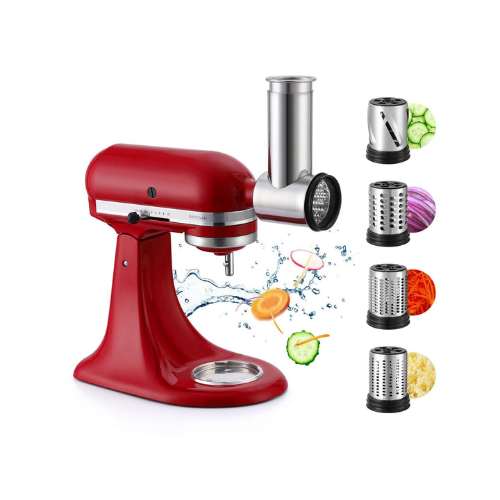 Edelstahl-Schneidmaschine und Käse-Schneider-Zubehör für Kitchenaid-Vertikaler Mixer - Gemüse-Schnei