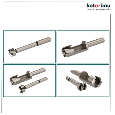 KOTARBAU® Fräser & Bohrer Satz 20 mm Holzbohrer Forstnerbohrer Zapfenbohrer Stopfenbohrer Bohrer Ast