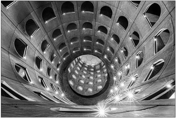 Muralo Fototapete 3D Effekt 150 x 225 cm Vlies Wand Tapete Tunnel Abstraktion Optische Täuschung 3D