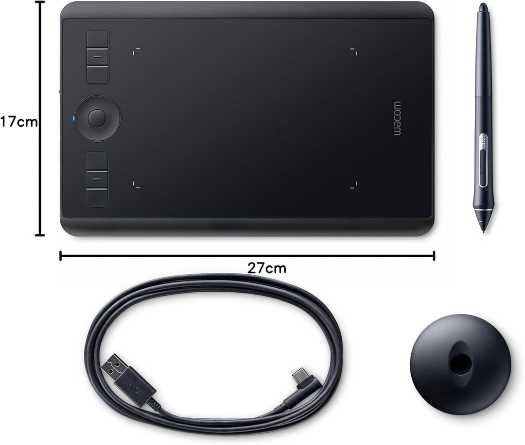 Wacom Intuos Pro Grafiktablett (Grösse: S)/Kleines, professionelles Stifttablett (inkl. Wacom Pro Pe