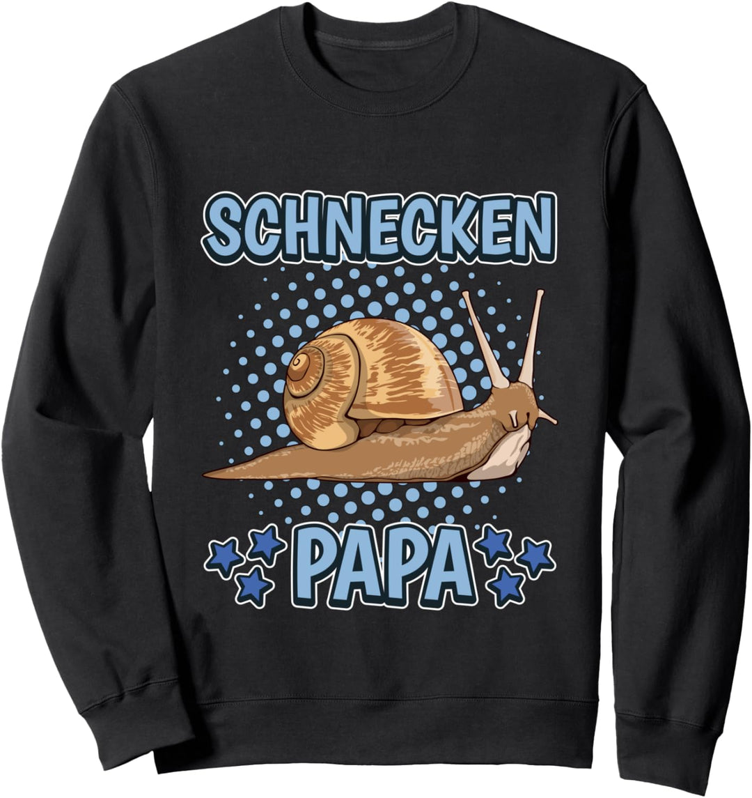 Herren Schnecken Papa Vater Vatertag Schnecken Sweatshirt