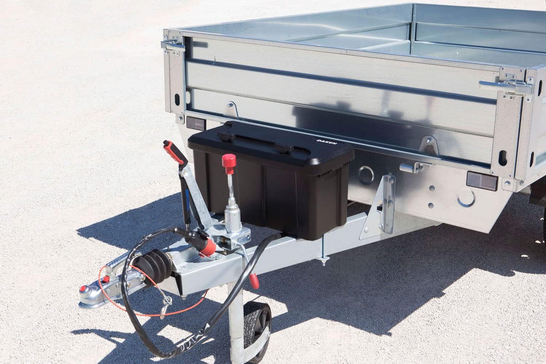 DAKEN BLACKIT 82202 Werkzeugkasten 23l Staukasten 550x250x295 mm für Anhänger und LKW Unterflurbox i