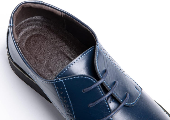 Anzugschuhe Herren Oxford Derby Schuhe Brogues Lederschuhe Hochzeitsschuhe Schnürhalbschuhe Klassisc