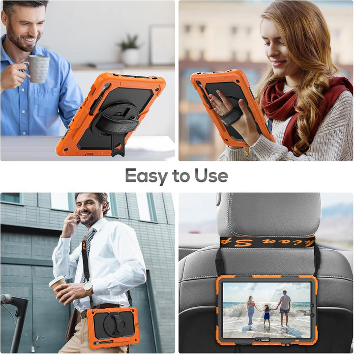 SEYMAC Hülle für Samsung Galaxy Tab S10 Lite / S10 FE / S9 FE 10,9 Zoll / S9 11 Zoll, Stossfeste Hül