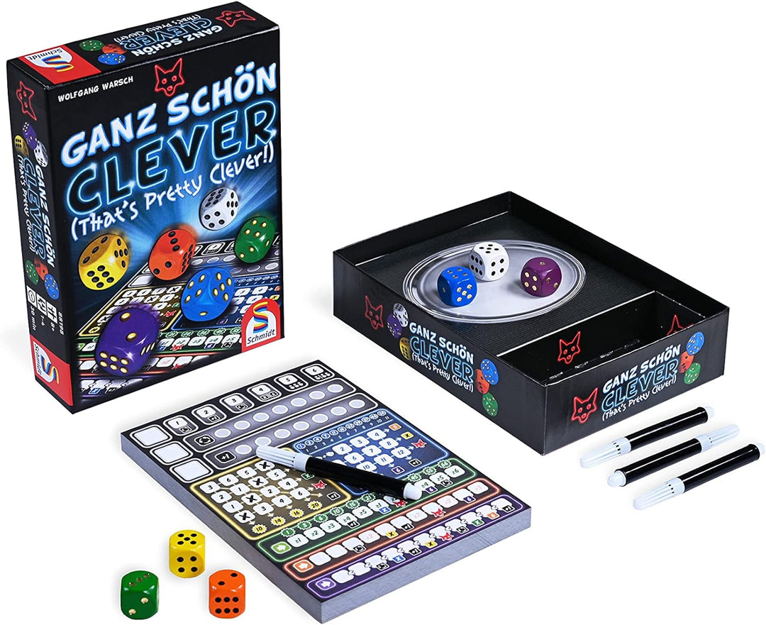 Schmidt, Ganz Schon Clever, Board Game, Ages 8+, 1-4 Players, 30 Minutes Playing Time