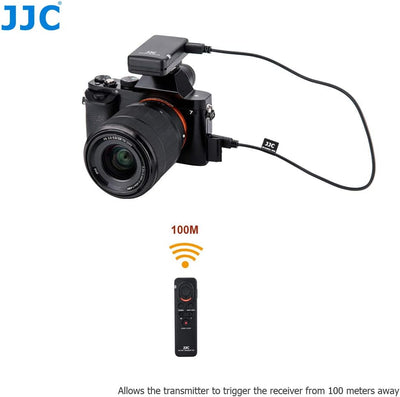 JJC 2.4G 100M Wireless Empfänger und Fernbedienung Commander Kit für Sony Alpha/Cyber-Shot Kameras u