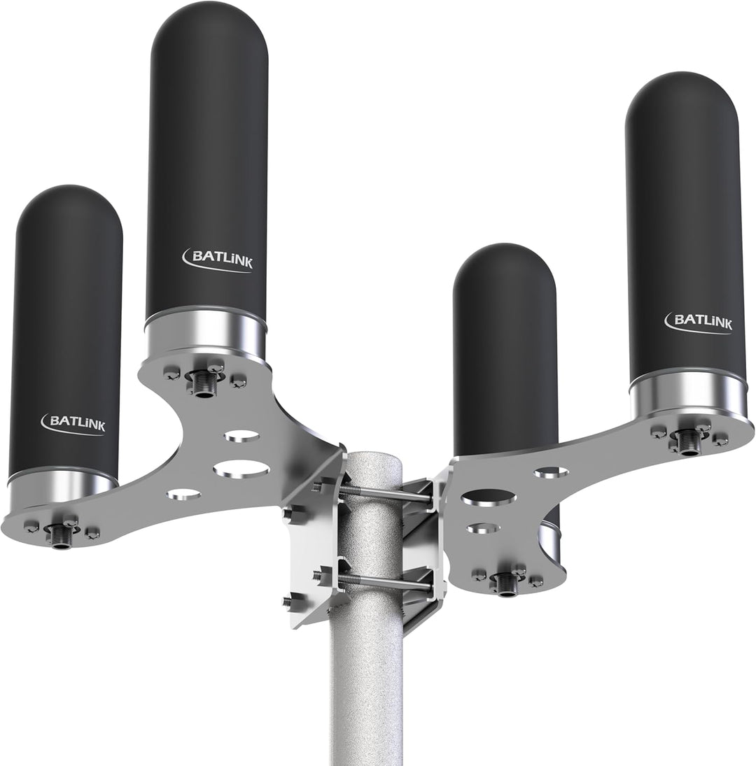BATLINK MAO5GV2-4 4x4 MIMO Marine Grade (IP66) 5G Antenne inkl. 2.5m Kabel - 9dBi Leistungsgewinn, f