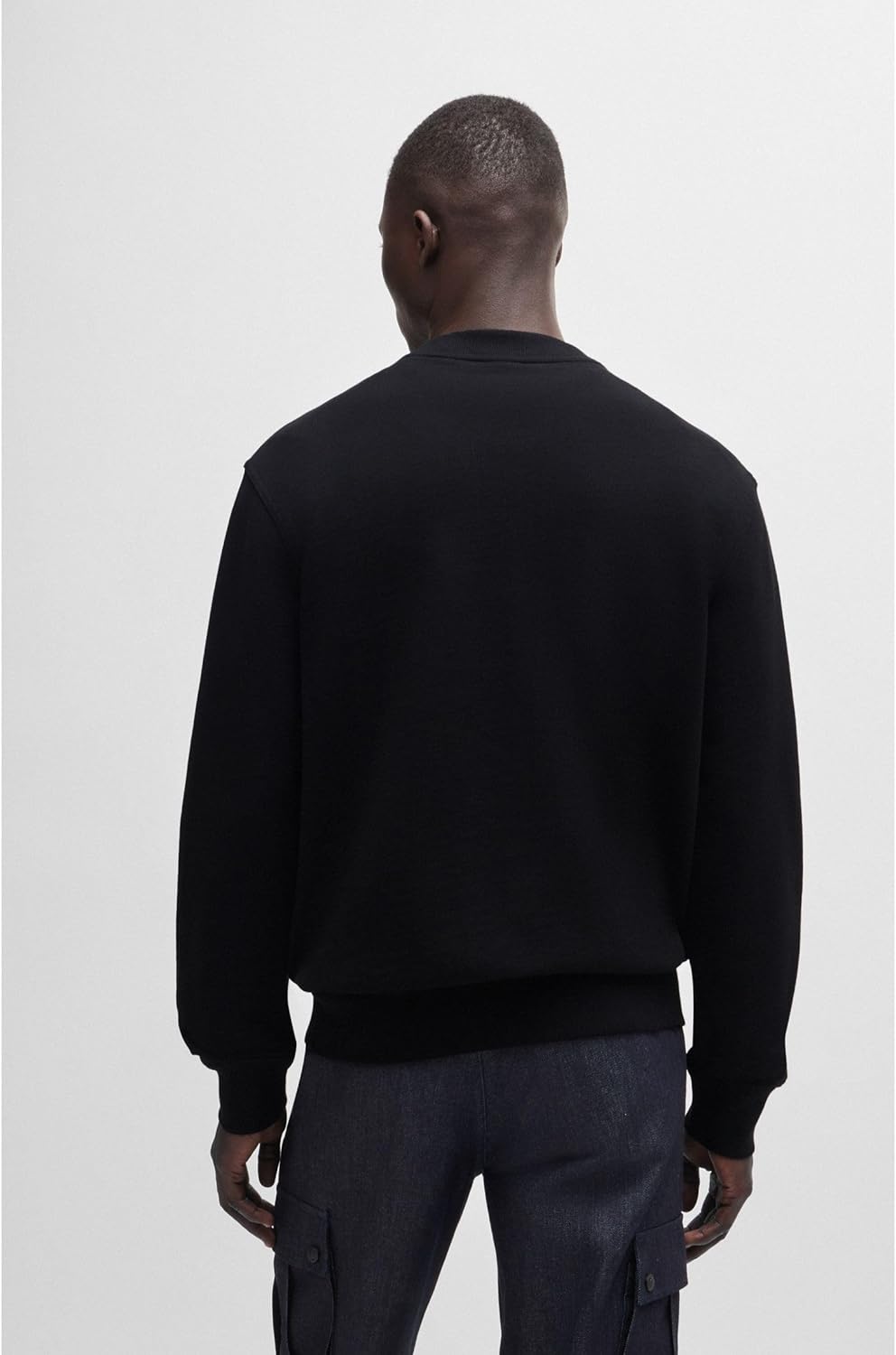 BOSS Herren Webasiccrew 10244192 01 Sweatshirt M Black1, M Black1