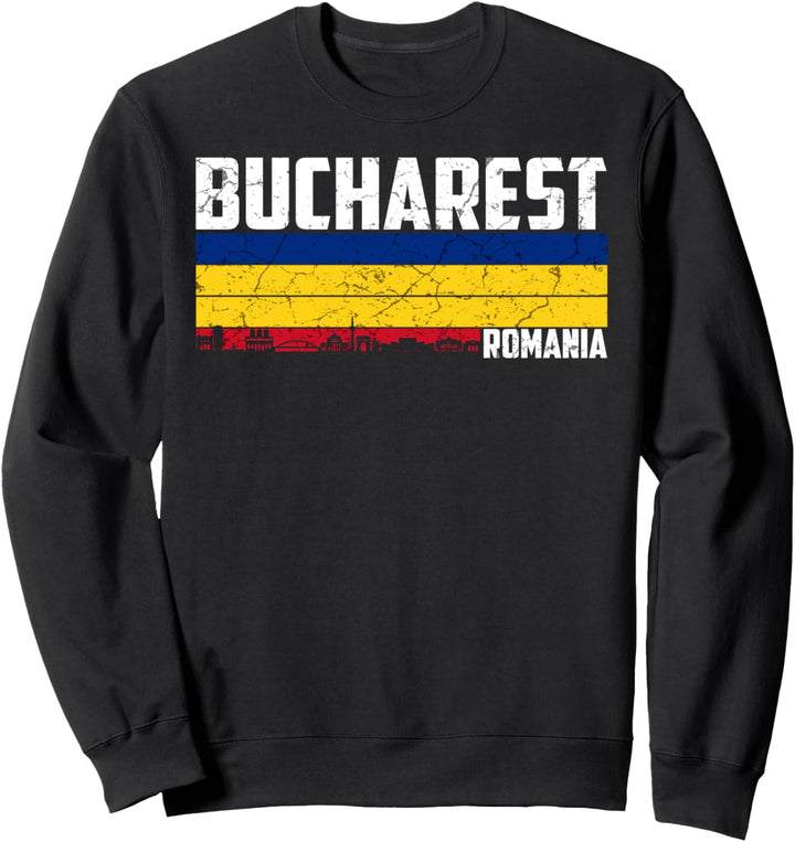 Mein Bukarest Skyline Rumänien Heimat Stadt Souvenir Sweatshirt
