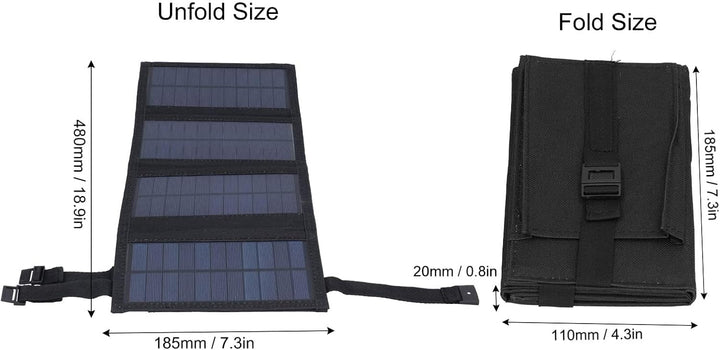 20W Solarpanel Faltbar, USB Solarpanel Solar Ladegerät Wasserdicht Handy Power Banks Camping Solar C