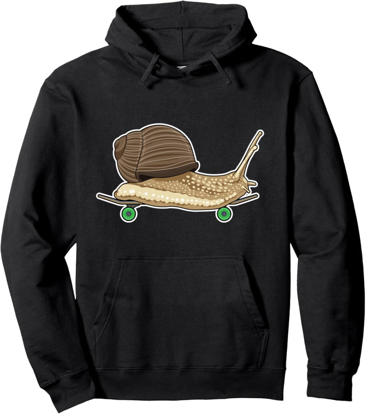 Schnecke Skater Skateboard Sport Pullover Hoodie