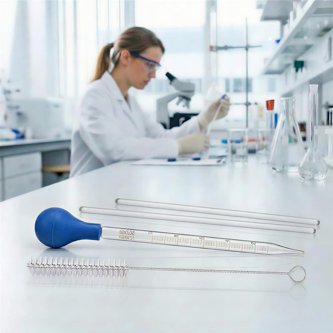 4 Stück 10ml Glass Skala Graduated Tropfer Droppers Tropfenzähler Lab Pipettes Dropper Liquid Pipett