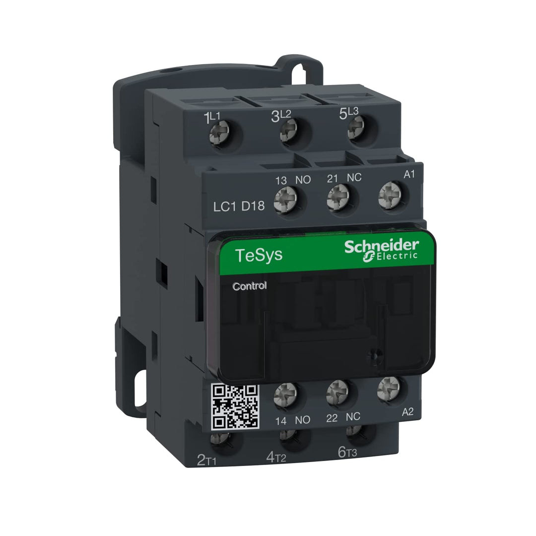 Schneider Electric | LC1D18P7 - Leistungsschütz, 3p+1S+1Ö, 7,5kW/400V/AC3, 18A, Spule 230V 50/60Hz 1
