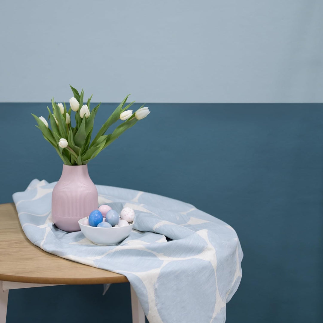 MissPompadour abwaschbare Wandfarbe Blau mit Jeans 1L - hohe Deckkraft &amp; Ergiebigkeit - matte, scheu