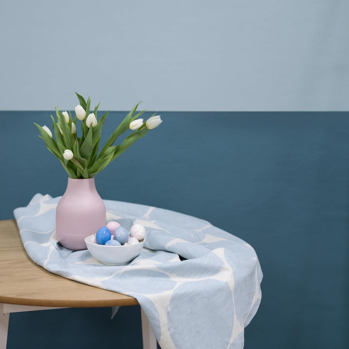 MissPompadour abwaschbare Wandfarbe Blau mit Jeans 1L - hohe Deckkraft &amp; Ergiebigkeit - matte, scheu