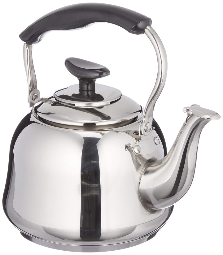 cilio Wasserkessel CLASSICO für 1 Liter Wasser | Höhe: 24,5 cm | Ø: 17 cm | poliertes Edelstahl | Ka