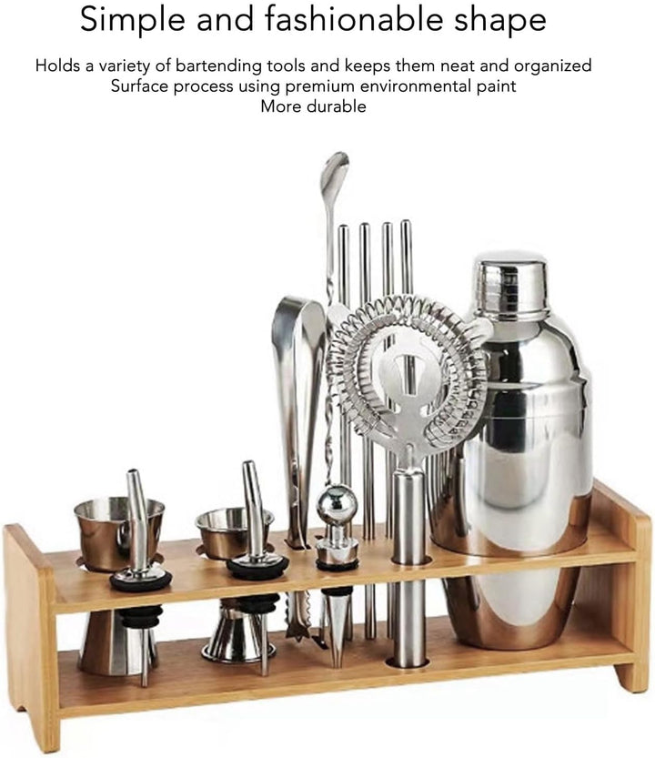 Barkeeper-Set-Ständer, Holz-Bar-Werkzeughalter, Geschichtetes Design, Cocktail-Barkeeper-Set mit Stä