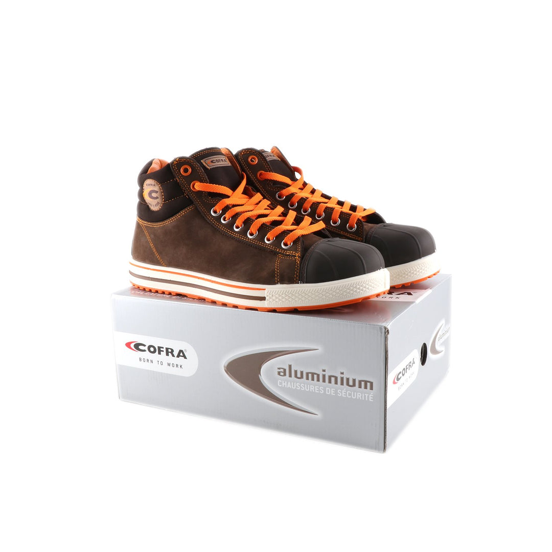 Cofra 35031-001.W43 CONFERENCE S3 SRC Sicherheitsstiefel, Braun/Orange, Grösse 43 43 EU, 43 EU