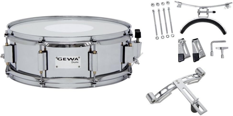 GEWA Marschtrommel, kleine Trommel 13x5" Birkenkessel weiss foliert kleine Trommel 13 x 5" weiss, kl