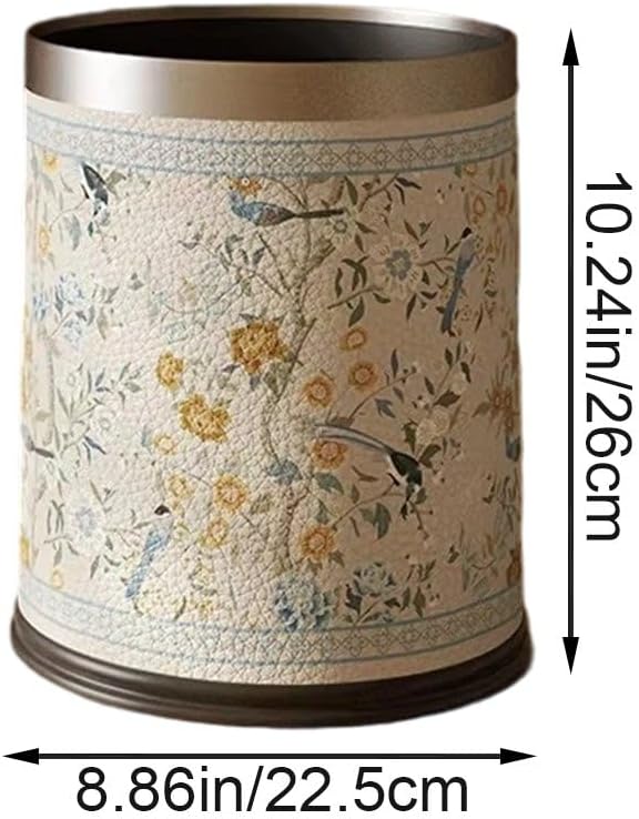 Leder-mülleimer, Vintage-abfalleimer Für Haushalt, Wohnzimmer, Luxus, Antiker Sanitäreimer, Abfallbe