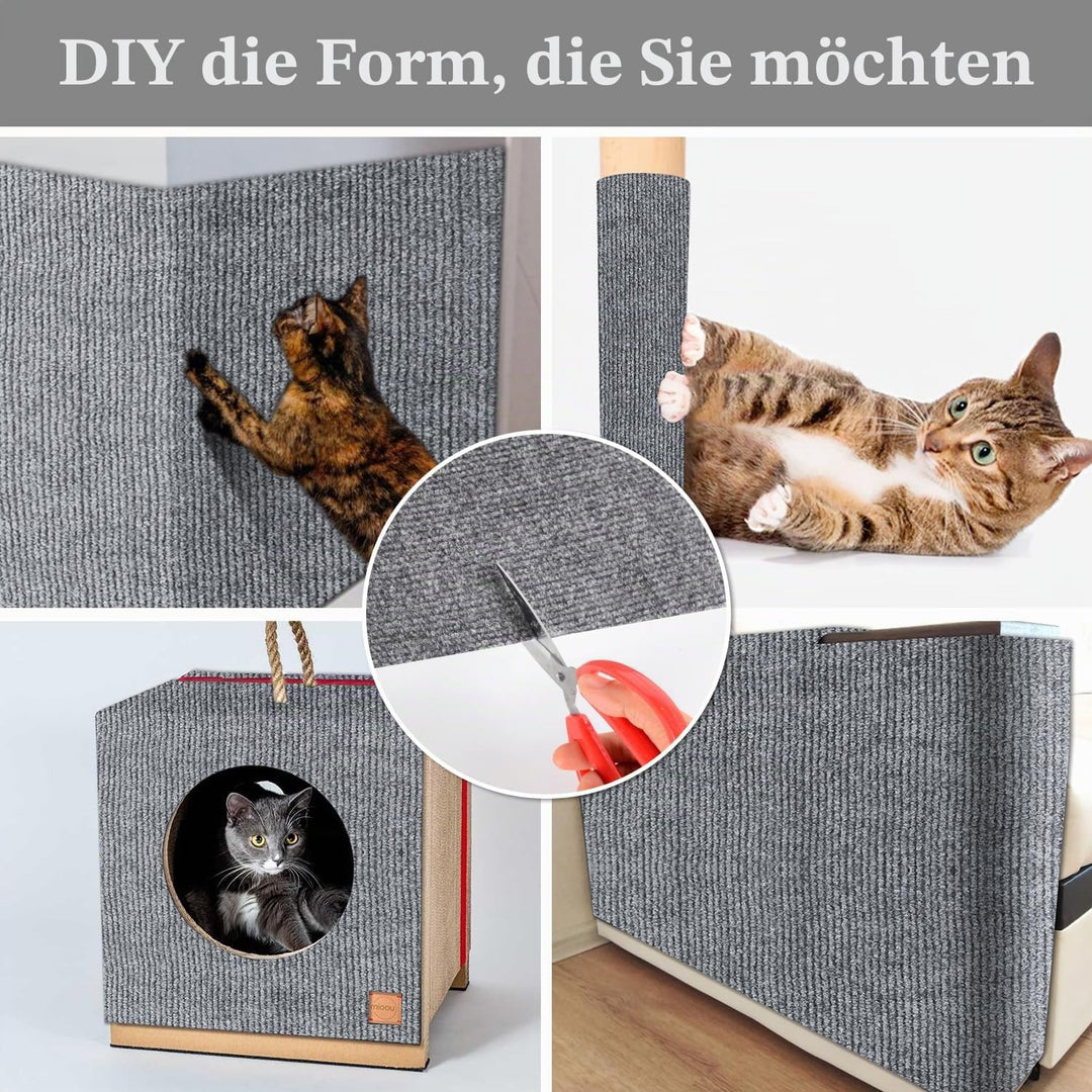 Kratzmatte Katze Selbstklebend,Kratzfestes Sofa kratzmatte Katze,Selbstklebend Kratzteppich Katze Wa
