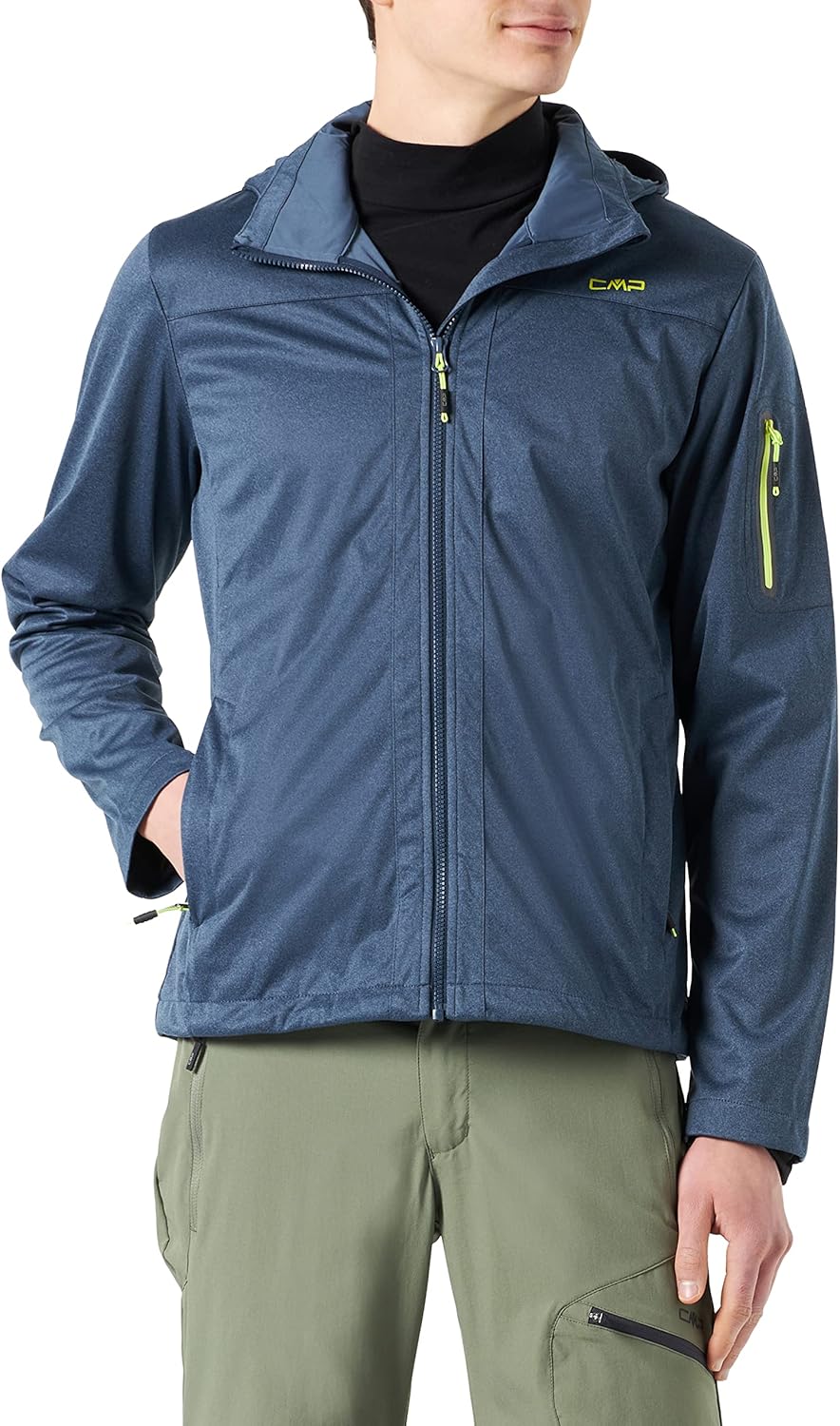 CMP Herren Giacca In Melange Softshell Leggera, Antivento E Impermeabile Wp 8.000 Jacke 56 Blue cosm