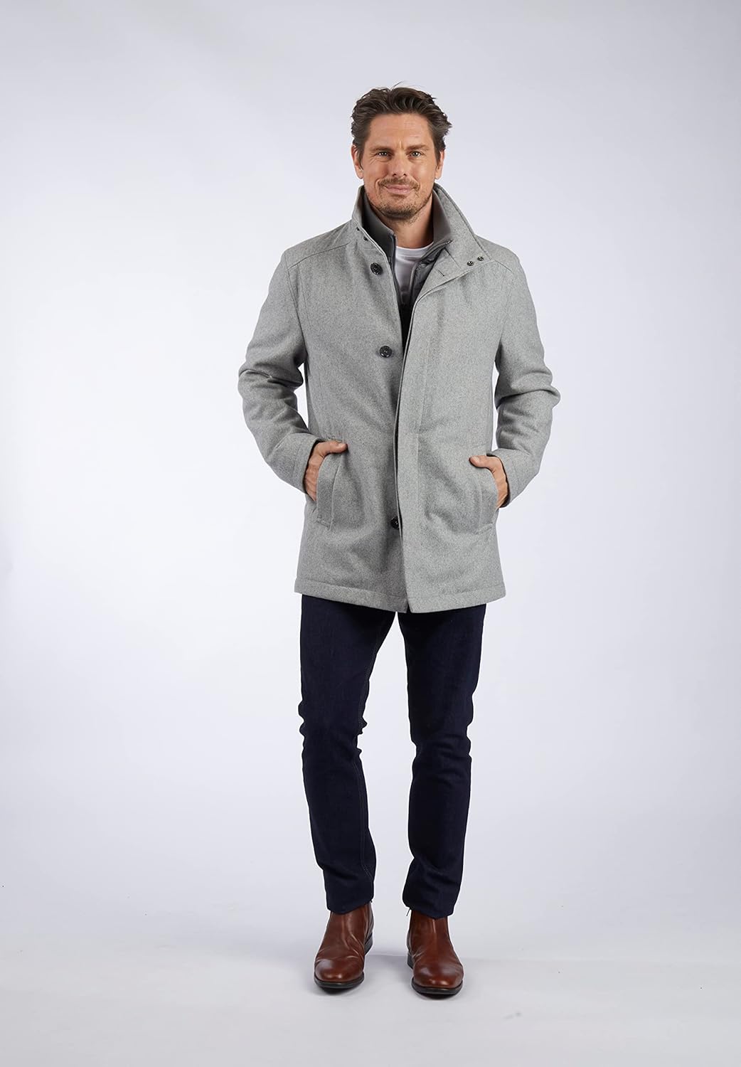 Daniel Hechter Herren Jacket Jacke 58 Silver, 58 Silver