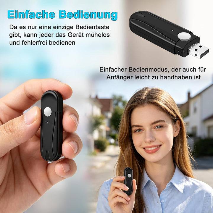 Mini BodyCam,Tragbare Kleine Kamera innen und Aussenbereich,USB-Stick Videokamera HD 1080P MikroKame