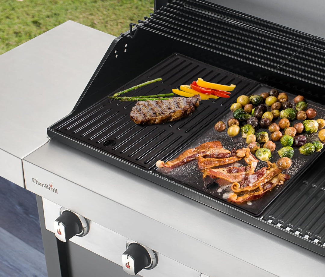 Char-Broil 140012 - Grillplatte für 2 Brenner - Grills, Schwarz Einzeln, Einzeln