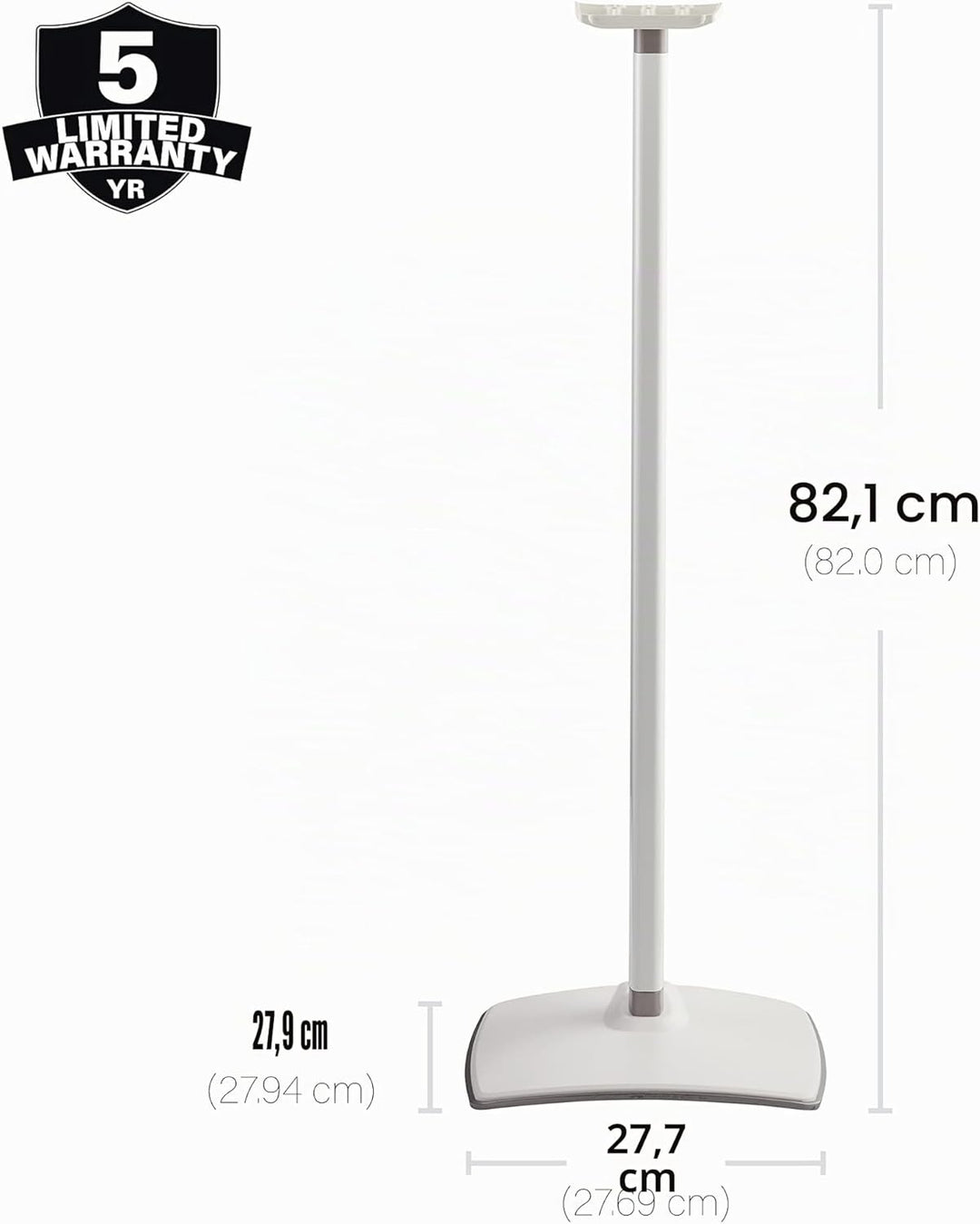 Sanus Lautsprecherständer für Sonos Era 300 Single WSSE31, Feste Höhe weiss, weiss
