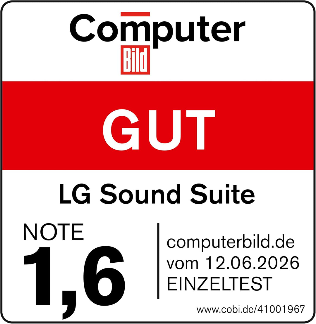 LG Sound Suite Subwoofer W7 (220 Watt) mit Dolby Atmos FlexConnect-Technologie (8-Zoll-Treiber, WLAN