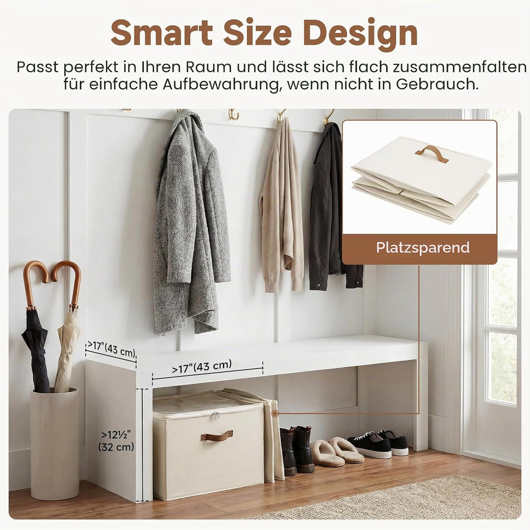 StorageWorks Schuh-Organizer für Schrank, Schuhboxen stapelbar, grosse Schuhorganizer platzsparend f
