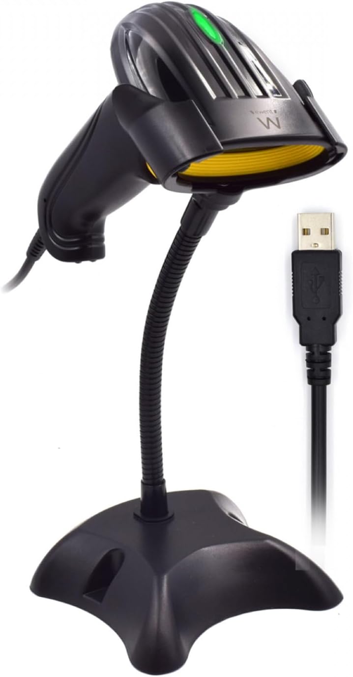 Ewent EW3410 - Strichcodeleser - Unterstützt 200 manuelle und automatische Lesungen pro Sekunde Hohe