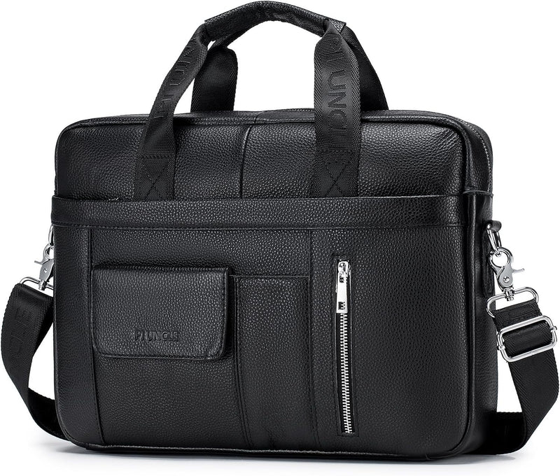 BAGZY Laptoptasche 15.6 Zoll Aktentasche Herren Umhängetasche Geschenk für Männer Handtasche für Mä