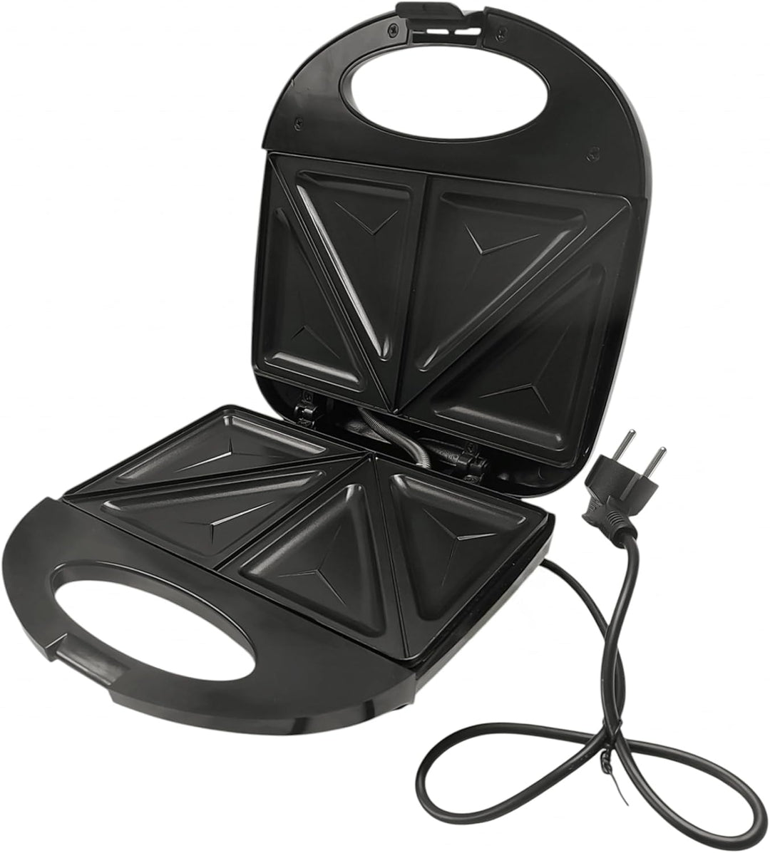 Sandwich Maker – 1000W Sandwich Toaster 2 Scheiben mit Antihaftbeschichtung, Wärmeisoliertem Griff &