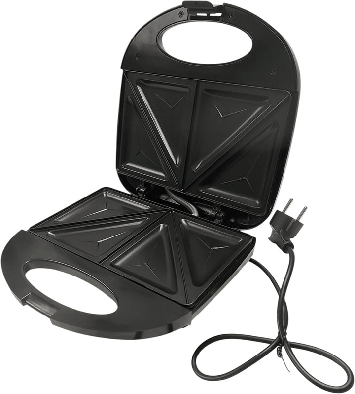 Sandwich Maker – 1000W Sandwich Toaster 2 Scheiben mit Antihaftbeschichtung, Wärmeisoliertem Griff &