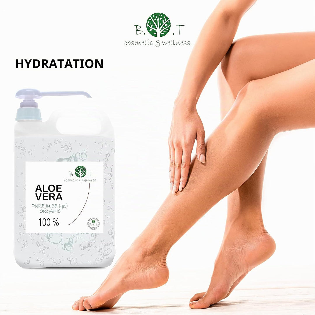Bio Aloe Vera Konzentrat, 100% rein, Haut- &amp; Haarpflege, Für DIY Kosmetik, Aloe Vera flüssig, frisch