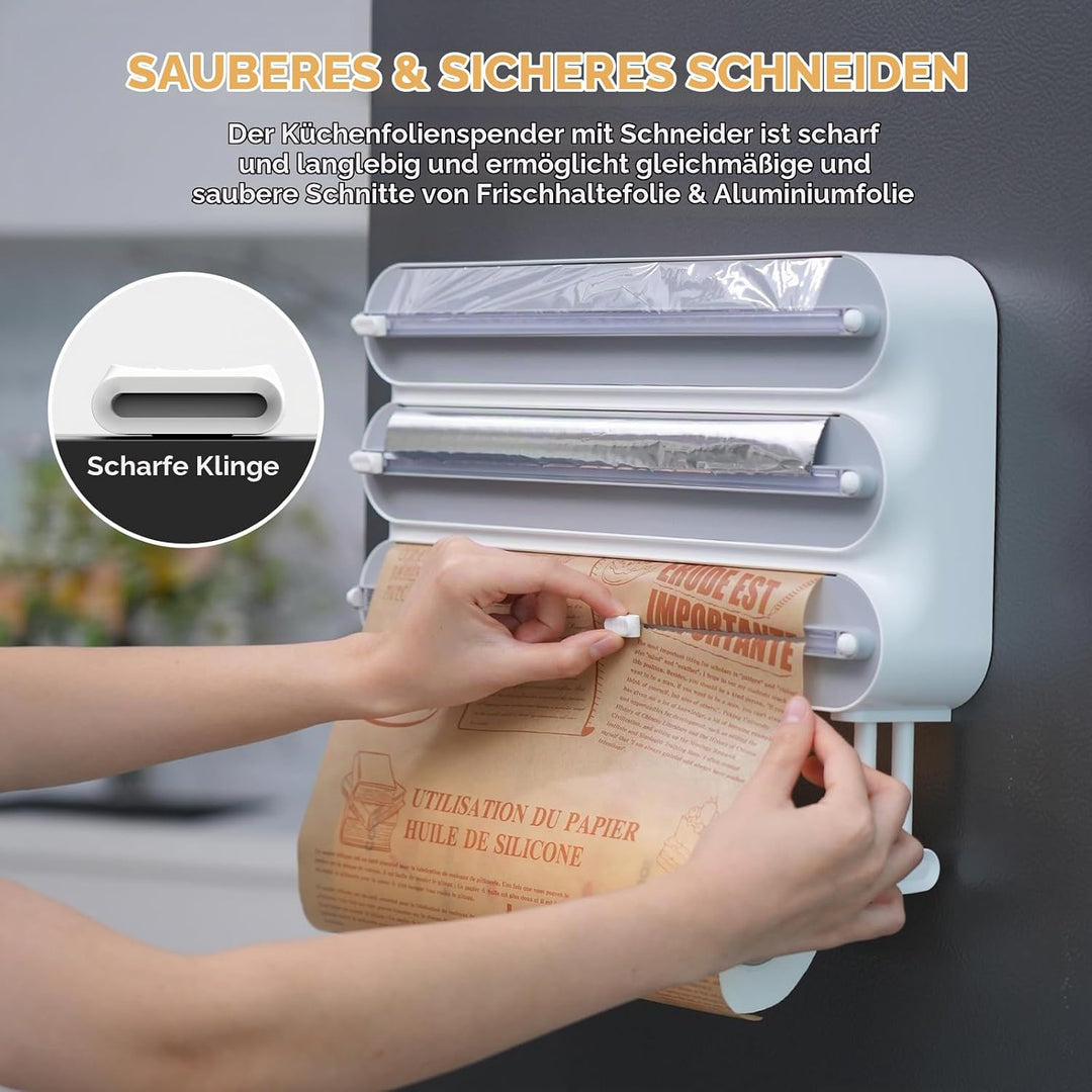 Küchenrollenhalter Wand,Frischhaltefolienspender und alufolie schublade,Alufolienspender und frischh