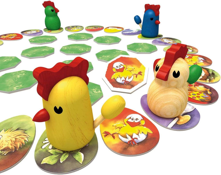 Zoch 601121800 Zicke Zacke Hühnerkacke – das rasante Gedächtnisrennen, Kinderspiel des Jahres 1998,