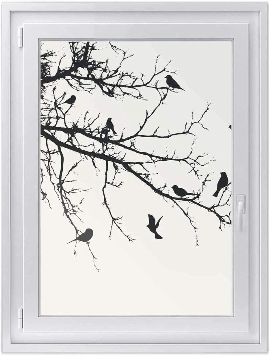 Fensterfolie Sonnenschutz I Hochwertige Folie für Fenster - selbsthaftend I Dekofolie für Bad, Küche