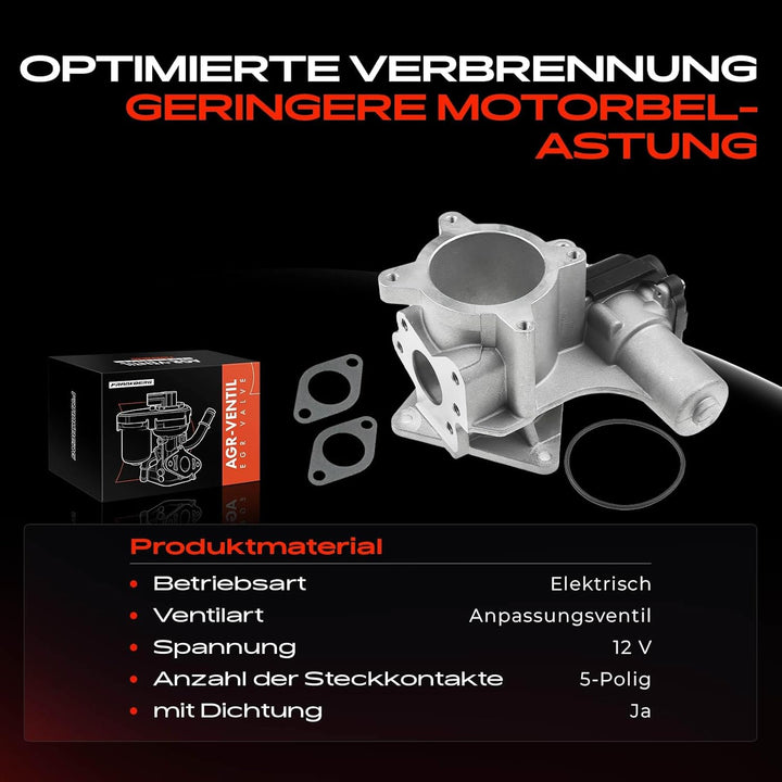 Frankberg AGR-Ventil Kühler Abgasrückführung für C-r-a-f-t-e-r 30-35 C-r-a-f-t-e-r 30-50 M-u-l-t-i-v