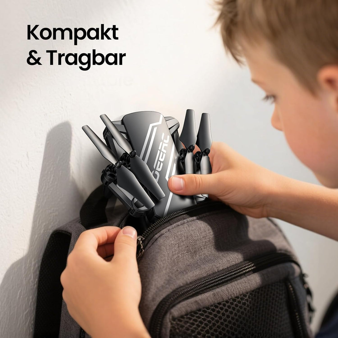 DEERC D20 Mini Drohne für Kinder mit 1080P Kamera, faltbarer RC Quadcopter mit FPV Live-Übertragung,