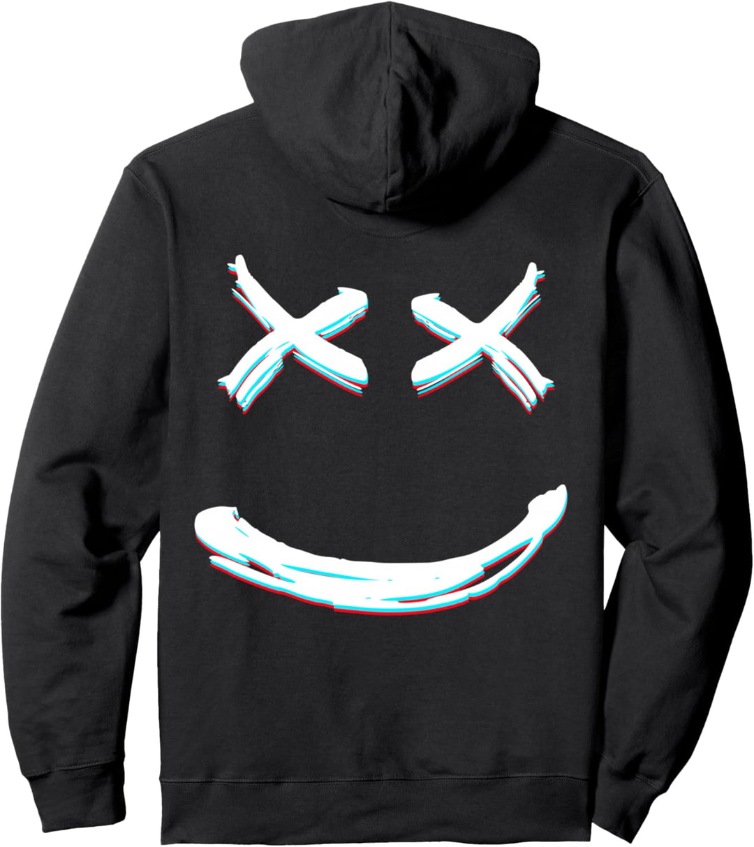 X Eyed Smile Gesicht | X Eyes Pullover Hoodie