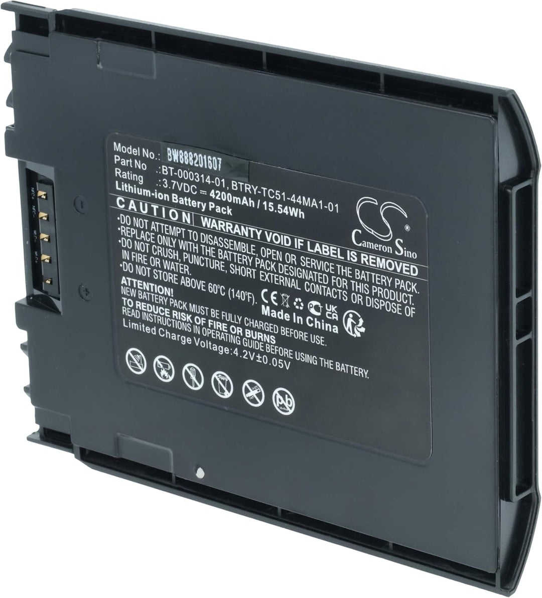 vhbw Akku kompatibel mit Zebra TC57x | TC52x, TC56, TC57 Handheld Computer Scanner (4200 mAh, 3,7 V,